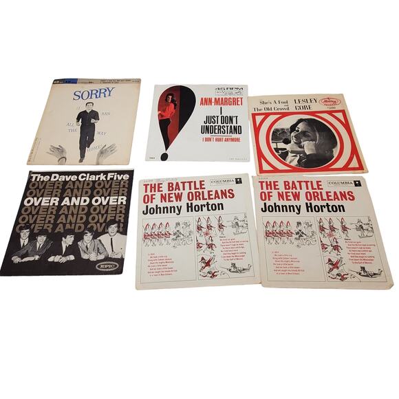 Lot of 35 45 rpm 50's-60's 7” Vinyl Paper Covers - Picture 2 of 7